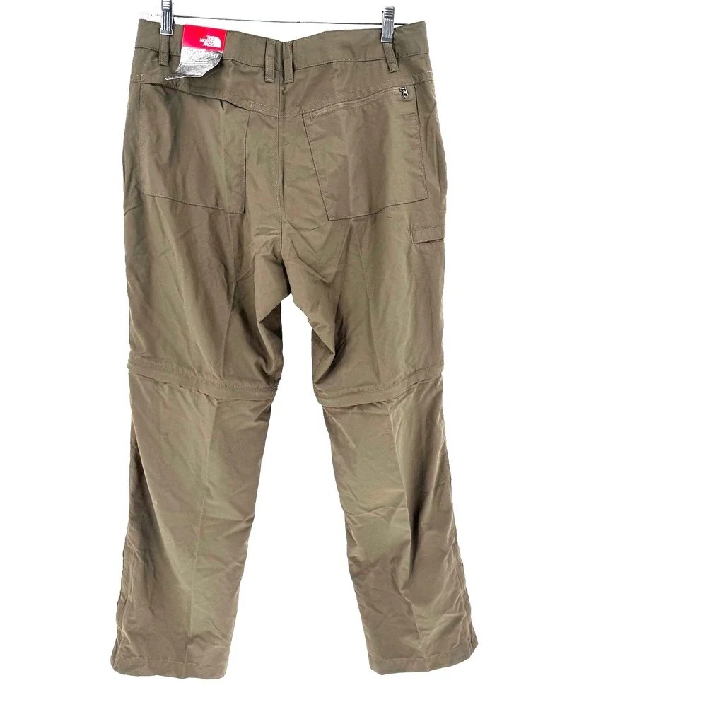 NEW The North Face Paramount Convertible Hiking Pants Shorts Men's 34 Brown Camp
